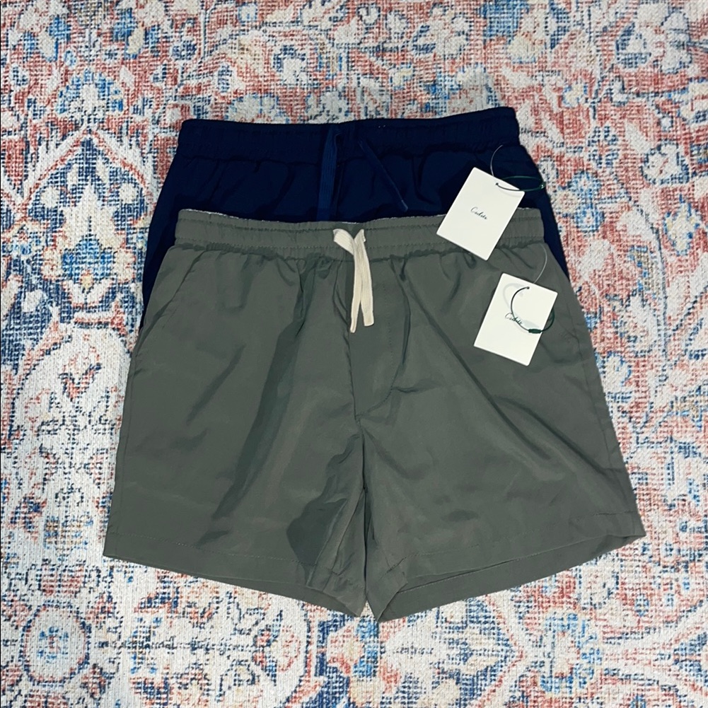 Cadets Lot Of 2 Pairs Of Men’s Le Club Shorts In Blue/Green Sz Xs Nwt